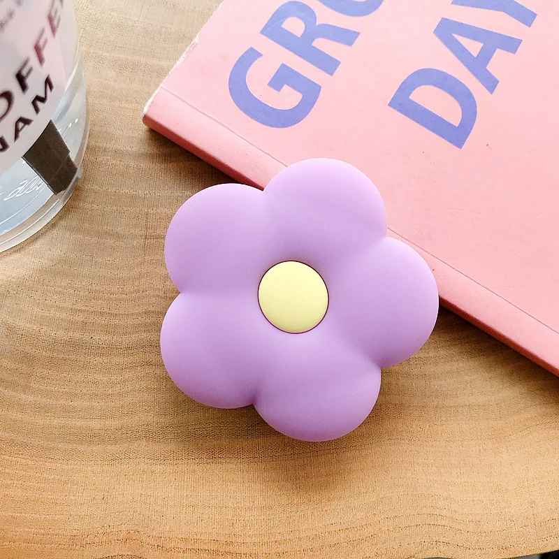Popsocket Renkli Çiçek Desenli Yapışkanlı Telefon Tutacağı