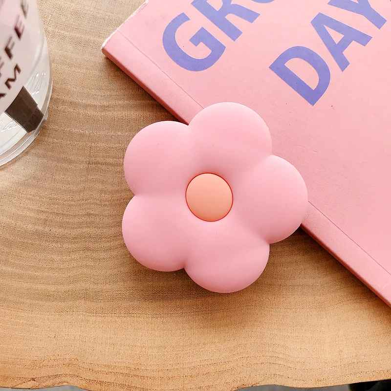 Popsocket Renkli Çiçek Desenli Yapışkanlı Telefon Tutacağı