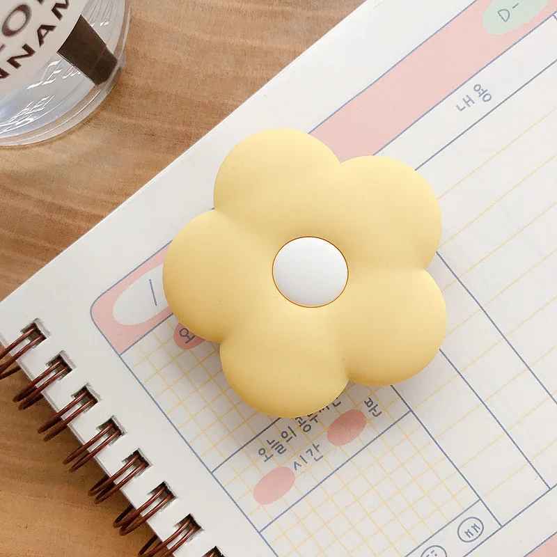 Popsocket Renkli Çiçek Desenli Yapışkanlı Telefon Tutacağı