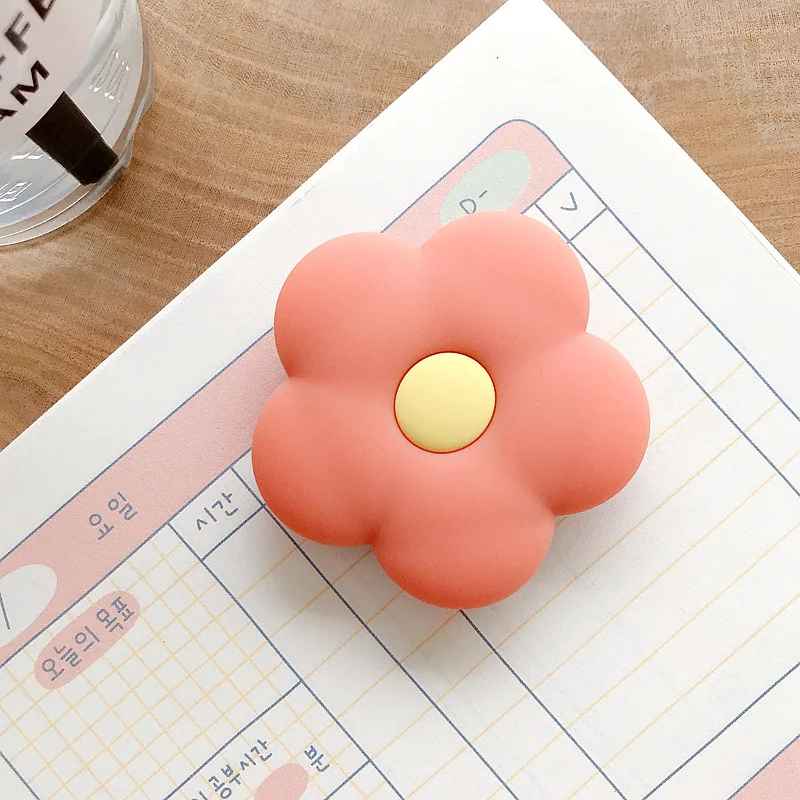 Popsocket Renkli Çiçek Desenli Yapışkanlı Telefon Tutacağı
