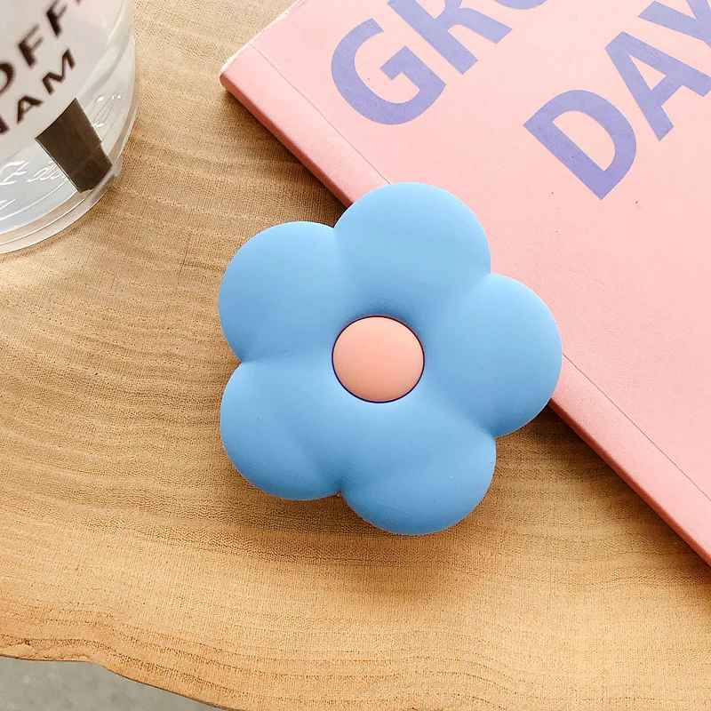 Popsocket Renkli Çiçek Desenli Yapışkanlı Telefon Tutacağı