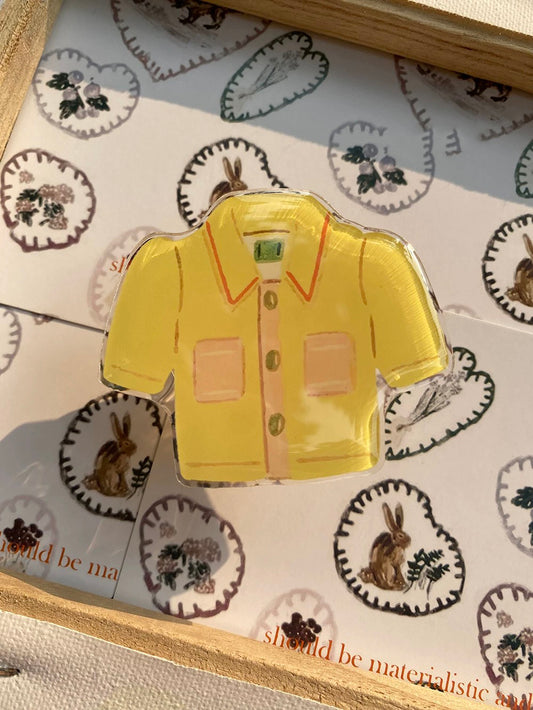 Popsocket Çiçekli Kazak ve Gömlek - Yapışkanlı Telefon Tutacağı