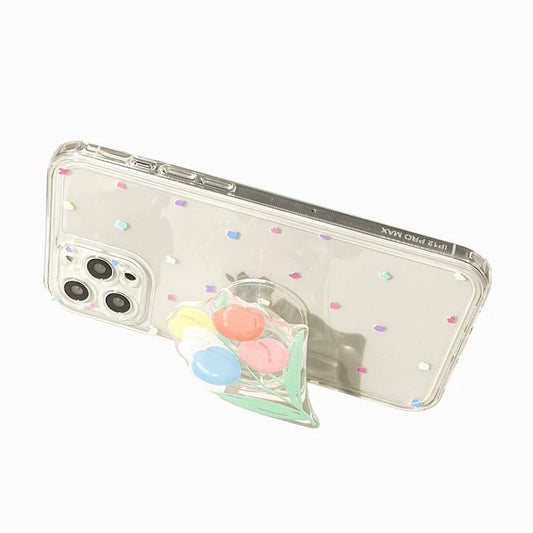 Popsocket Laleler Desenli Yapışkanlı Telefon Tutacağı