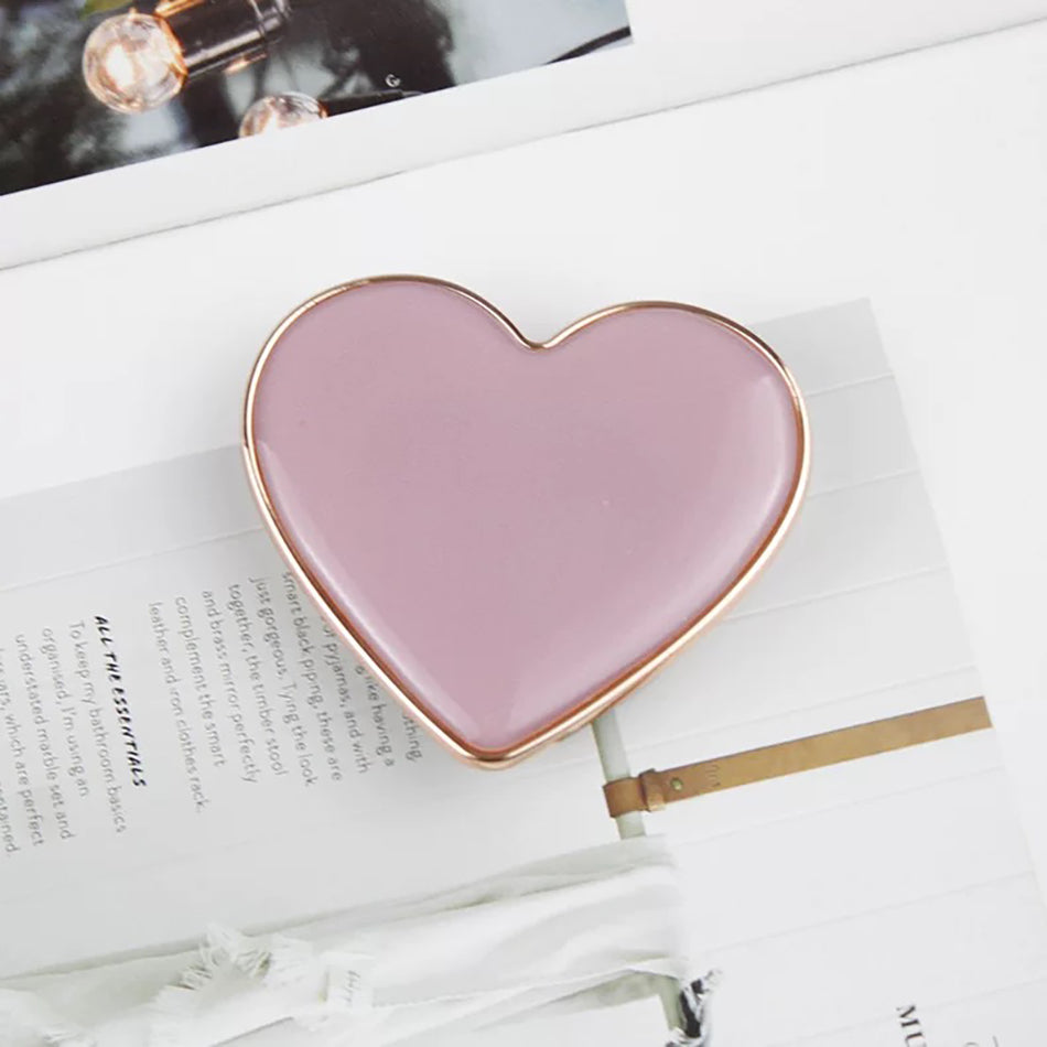 Popsocket Kalp Tasarımlı Renkli Yapışkanlı Telefon Tutacağı
