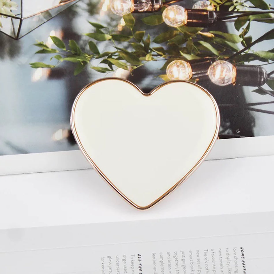 Popsocket Kalp Tasarımlı Renkli Yapışkanlı Telefon Tutacağı