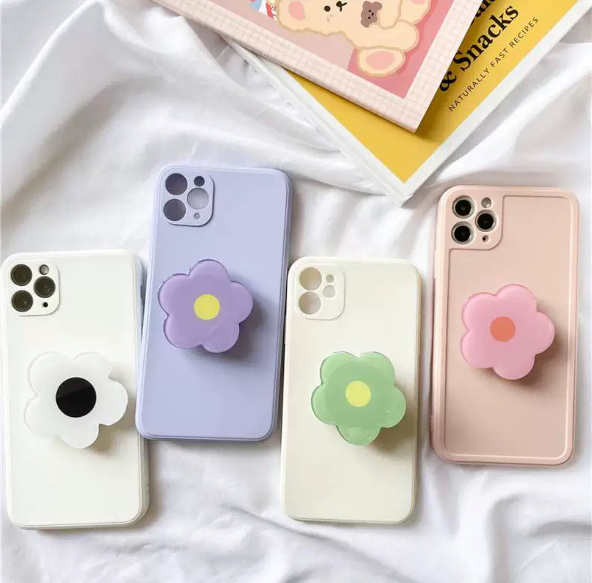Popsocket Çiçek Şekilli Yapışkanlı Telefon Tutacağı