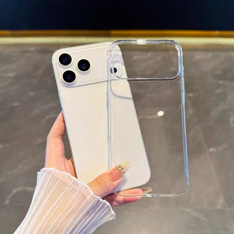 iPhone Sararmaz Mika Ultra İnce Sert Şeffaf Telefon Kılıfı (Silikon Değil)