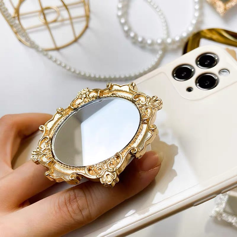 PopSocket Ayna Vintage Tasarımlı - Yapışkanlı Telefon Tutacağı