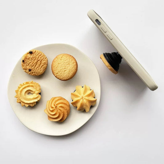 Popsocket Kurabiye Desenli Yapışkanlı Telefon Tutacağı