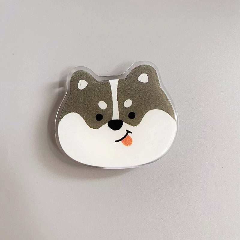 Popsocket Sevimli Köpek Desenleri Yapışkanlı Telefon Tutacağı