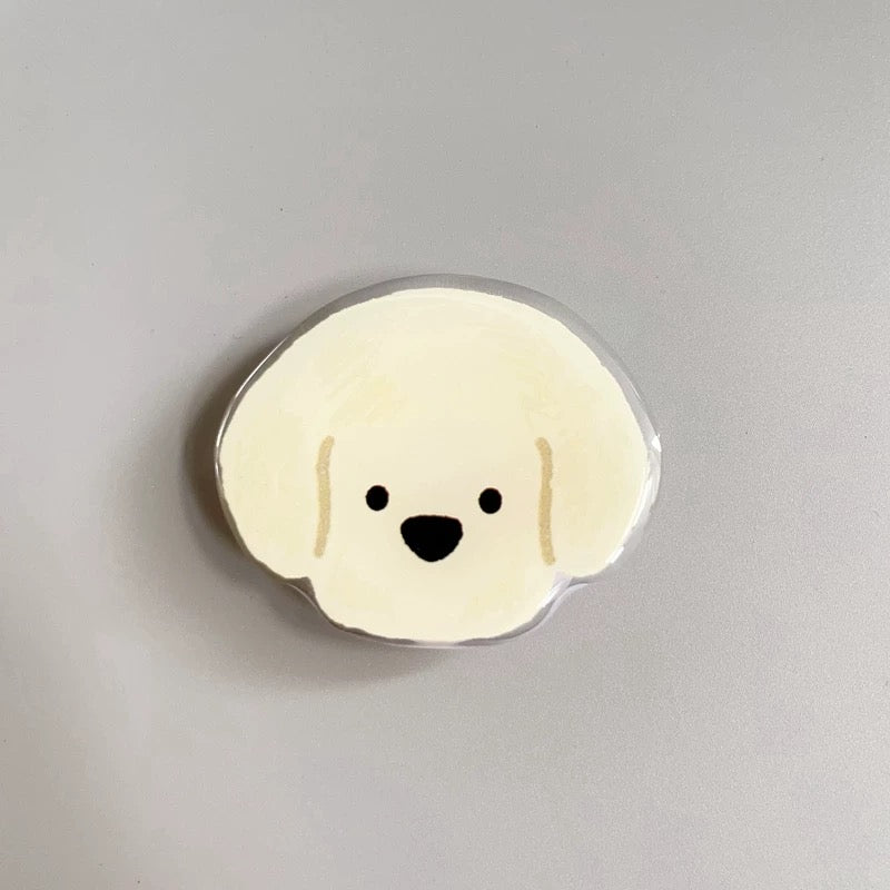 Popsocket Sevimli Köpek Desenleri Yapışkanlı Telefon Tutacağı