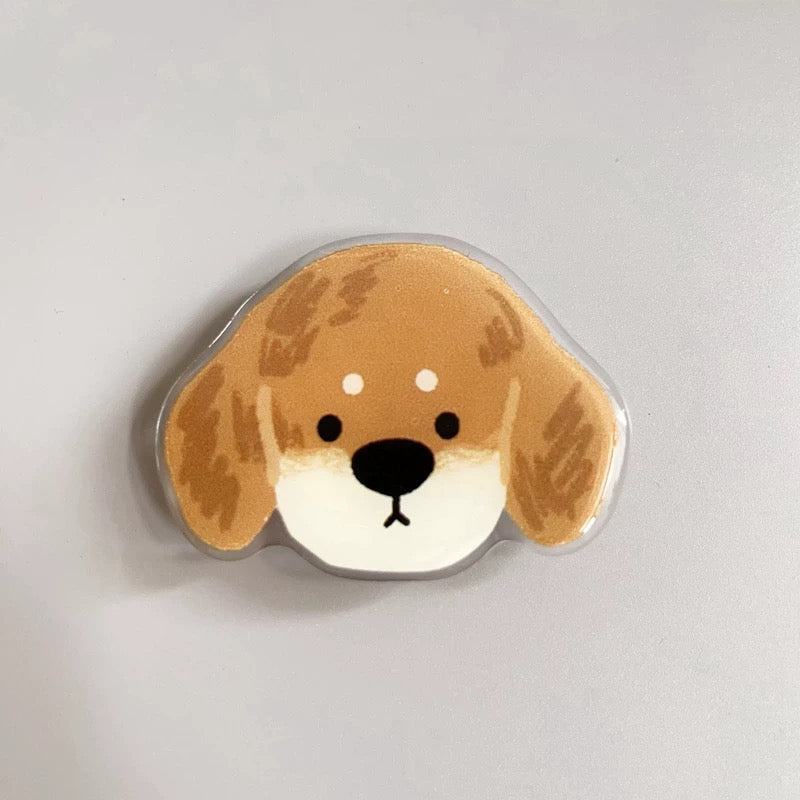 Popsocket Sevimli Köpek Desenleri Yapışkanlı Telefon Tutacağı