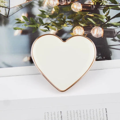 Popsocket Kalp Tasarımlı Renkli Yapışkanlı Telefon Tutacağı