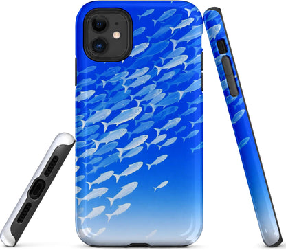 Beyaz Balık Sürüsü, Parlak Çift Katmanlı, Tough Telefon Kılıfı