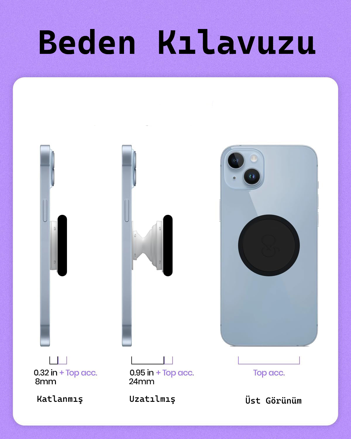 Popsocket Kurabiye Desenli Yapışkanlı Telefon Tutacağı